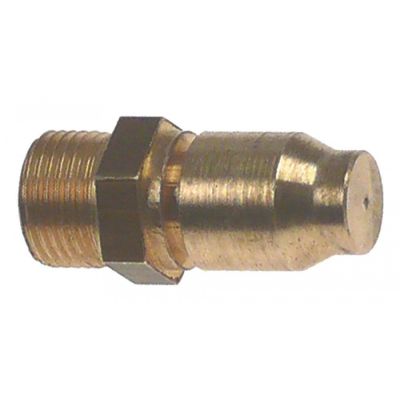 gas injector M12x1 WS 13 bore ø 0,85mm LPG for double burner