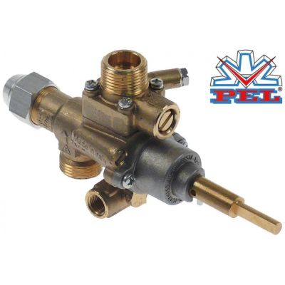 Robinet de gaz PEL22S / V, ax 6x4,6 mm - 101084