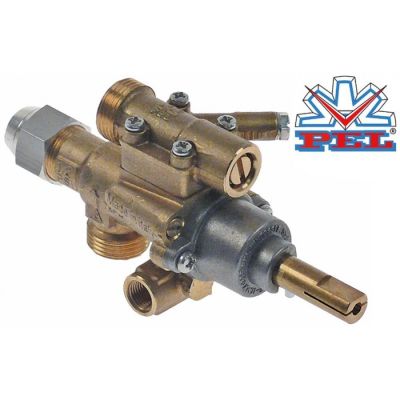 Robinet de gaz PEL22S/O, ax 9x10 mm - 101085