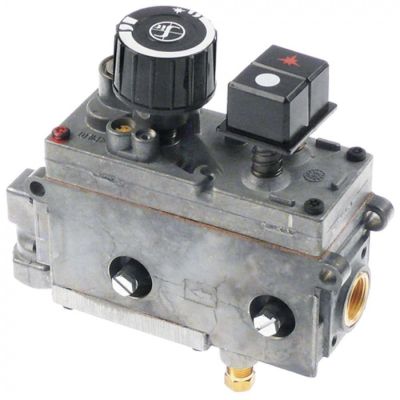 Valva de gaz SIT Minisit 0.710.106, intrare gaz 1/2", iesire gaz 3/8", reglare temperatura manuala - 101106