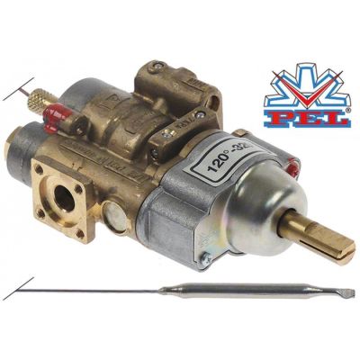 Robinet de gaz termostatic PEL 24STS, 120-320°C, montare cu flansa - 101159
