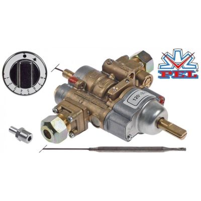 Robinet de gaz termostatic PEL 24STS, t. 120-320 °C - 101160