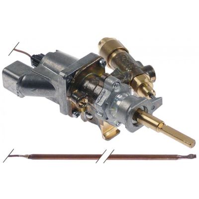 Robinet de gaz termostatic SABAF T. max 300°C, montare cu colier pe teava - 101181
