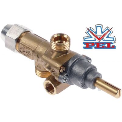 Robinet de gaz PEL 21S, filet intrare / iesire M16x1,5, duza ø 1 mm - 101220