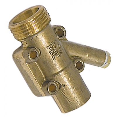 gas connecting piece thread M20x1,5 tube ø 12/10mm for PEL gas taps horizontal