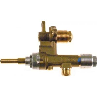 Robinet de gaz MADEC MP, intrare gaz M12x1 (tub ø 8 mm), iesire gaz duza 0,85 mm, ax 6x4.6 mm - 101381