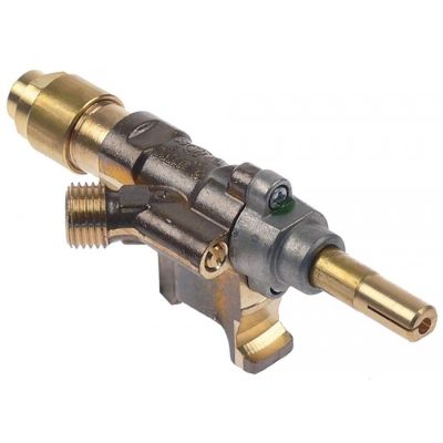 Robinet de gaz SABAF 10 intrare flansa ø 16 mm, iesire 1/4" (tub ø 8 mm), duza bypass ø 0 mm, conectare termocupla cu filet M8x1 mm - 101396