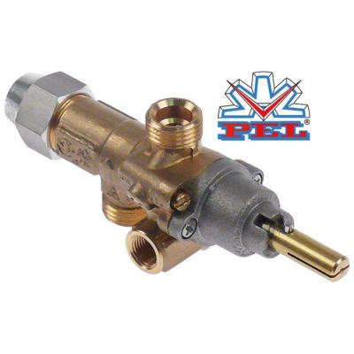 Robinet de gaz PEL21S, ax ø 8 x 6,5 mm - 101397