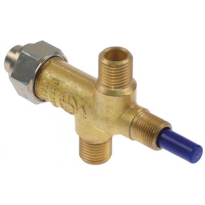 safety valve front fixing M12x1 pressure range 50mbar gas input ¼" gas outlet ¼"