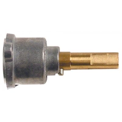 gas tap front part shaft ø 10x6,5mm shaft L 34/15mm shaft flat right/left