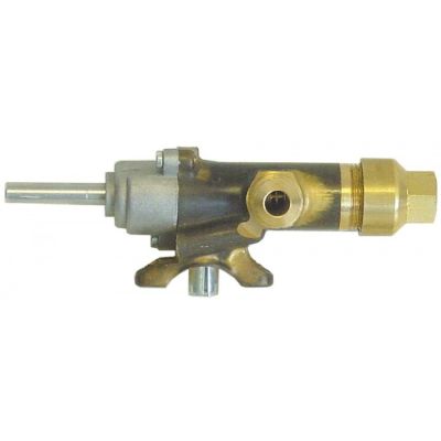 gas tap SKG gas outlet for flanged cables thermocouple connection M8x1 shaft ø 6x4,6mm