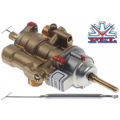 gas thermostat PEL type 25ST up to 250°C gas input M16x1,5 (tube ø 10mm)