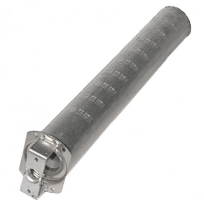 Arzator tubular ø 50 mm, L 358 mm, flansa 50x7 mm, cu suport pentru duza - 104151