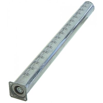 Arzator tubular, ø 50mm, L 600mm cu surub M5x12, latime flansa, 57mm, lungime flansa 57mm - Cod 104166