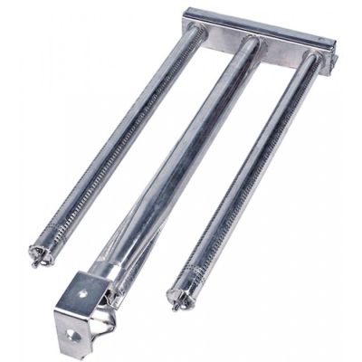 Arzator tubular cu 2 bare, L 510 mm, W 190 mm, ø 25 mm, H 40 mm, pentru gratar - 104578