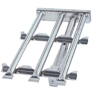 Arzator cu 3 rampe 460 x 280mm, ø 25mm, H 90mm, pentru gratar - 105339
