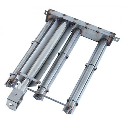 Arzator tubular cu 3 bare 450 x 280 / 325 mm, H 65 mm, pentru arzator cu roca vulcanica - 105441