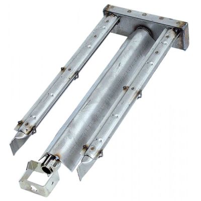 Arzator tubular cu 2 rampe 525 x 200 mm, ø 25 mm, H 65 mm, pentru gratar cu roca vulcanica - 105494