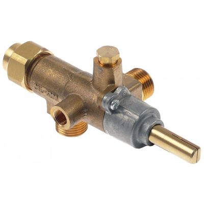 Robinet de gaz CAL-3200, ax ø 8x10 mm, racord termocupla M8 - 109505