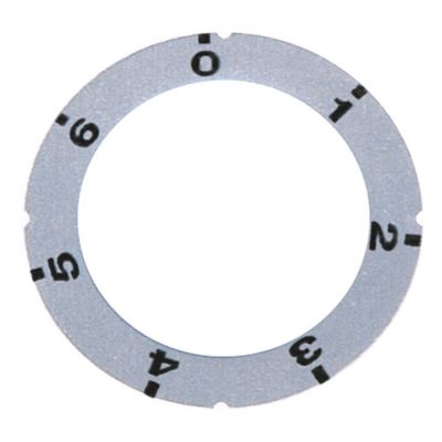 knob dial plate switch 7-position silver - Code 110077