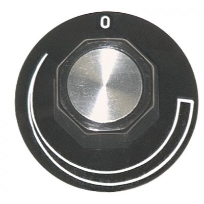 Buton nivel putere ø 50 mm, ax ø 6 x 4,6 mm - 110127