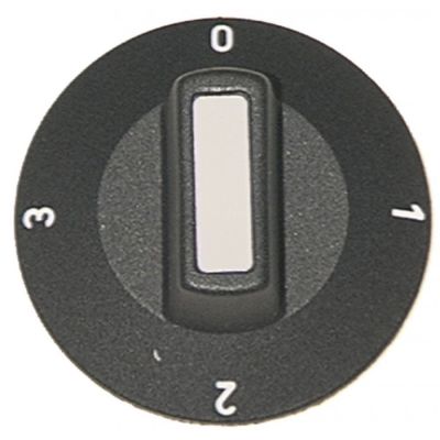 Buton comutator cu 4 pozitii, ø 50 mm, ax ø 6 x 4,6 mm - 110232