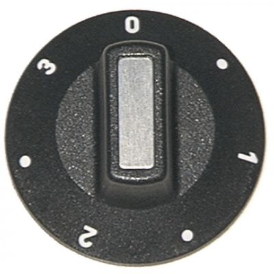 Buton cu simboluri 7-pozitii, ø 50 mm, ax 6x4.6 mm - 110234