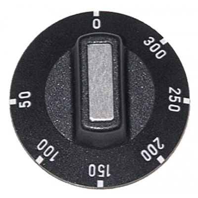 Buton pentru termostat 50-300 °C, ø 50 mm, ax ø 6 x 4,6 mm - 110246