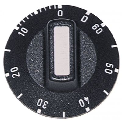 knob symbol time 60min + permanent position ø 50mm - Code 110256