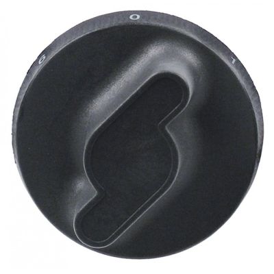 Buton selector regim ø 73 mm, pozitii 0-1-2-3-4-5-6, ax ø 6x4,6 mm - 110423