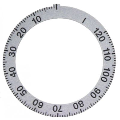 knob dial plate silver - Code 110531