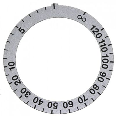 knob dial plate silver - Code 110534