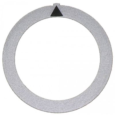 knob dial plate silver swich zero mark ext. ø 59mm - Code 110537