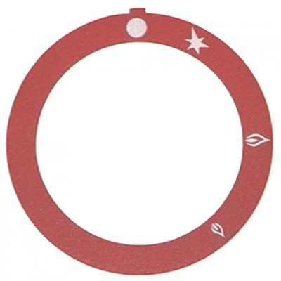 knob dial plate red - Code 110538