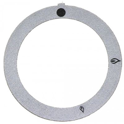 knob dial plate silver - Code 110541