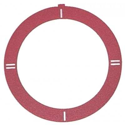 knob dial plate red switch 1-2-1-2 ext. ø 59mm - Code 110548