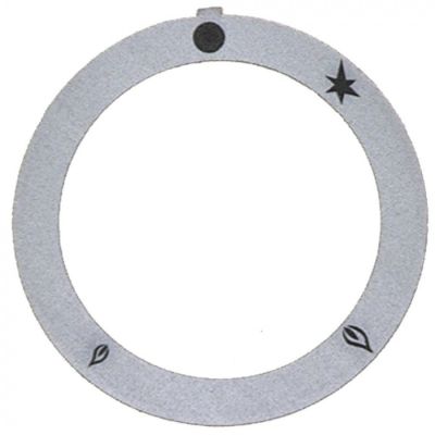 knob dial plate silver - Code 110550