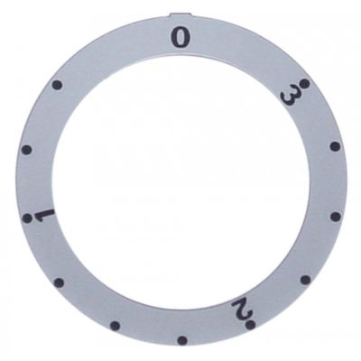 knob dial plate silver energy regulator 1-3 - Code 110551