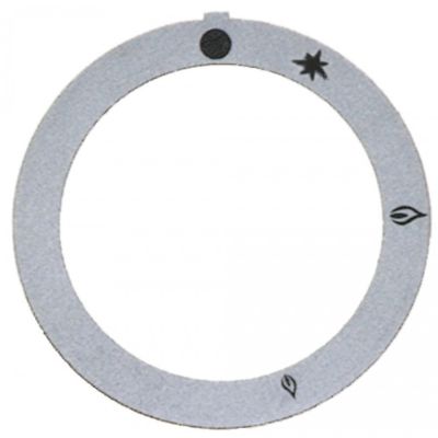 knob dial plate silver - Code 110558