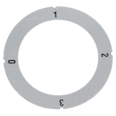 knob dial plate symbol swith 4-position silver - Code 110571