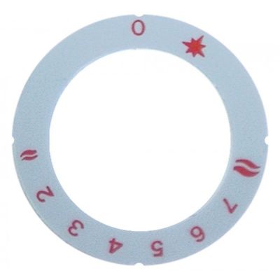 Disc autoadeziv cu simboluri 2-7, ø 63 x 45,5 mm, pentru robineti de gaz PEL - 110595