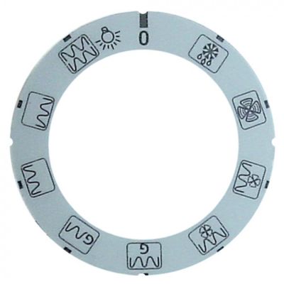 knob dial plate symbol program switch ext. ø 63mm - Code 110645