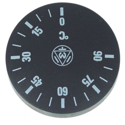 Buton termostat 0-90°C, diametru ø 42 mm - 110949