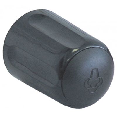 knob symbol steam ø 41mm shaft ø COMPACTmm black - Code 111001