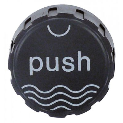 knob symbol PUSH ø 36mm shaft ø 6mm - Code 111015