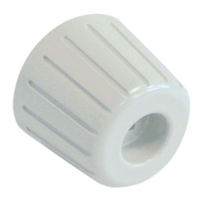 knob ø 48mm shaft ø 7x7mm flattening square white - Code 111038