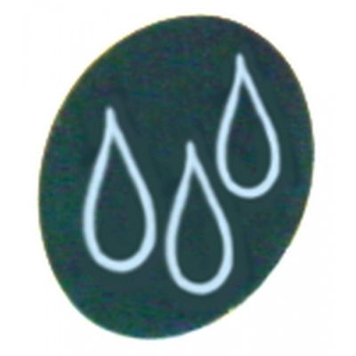 knob dial plate symbol water - Code 111049