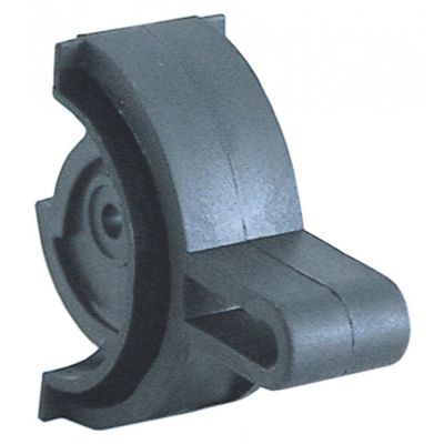 lever handle steam/water plastic black - Code 111105