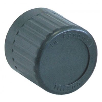 knob ø 45mm shaft ø 9x7mm black - Code 111135