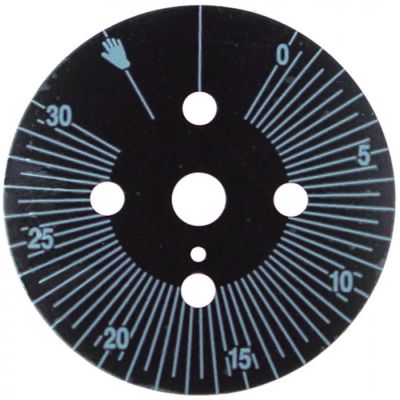Disc indicator timer 30 minute, cu pozitie permanenta, ø 60 mm - 111205